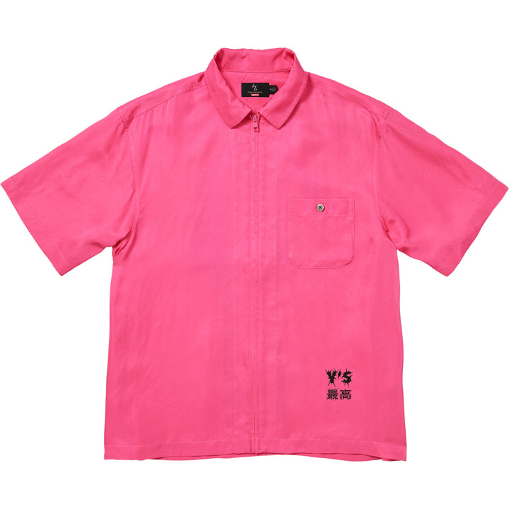 Supreme®/Y’s Silk Zip Up S/S Shirt-1