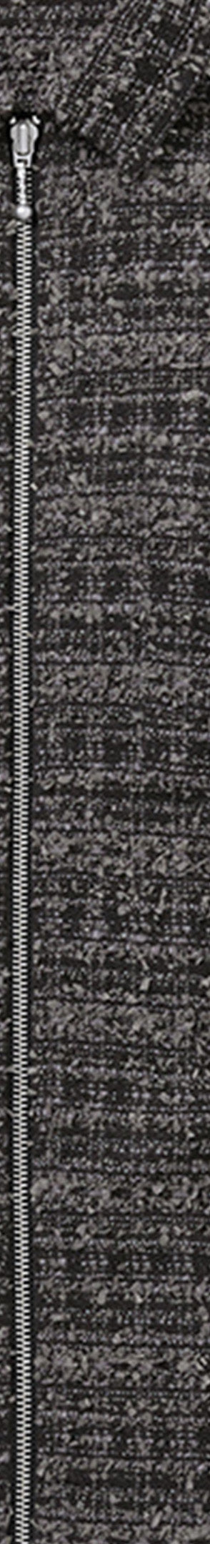 Bouclé Zip Up Shirt