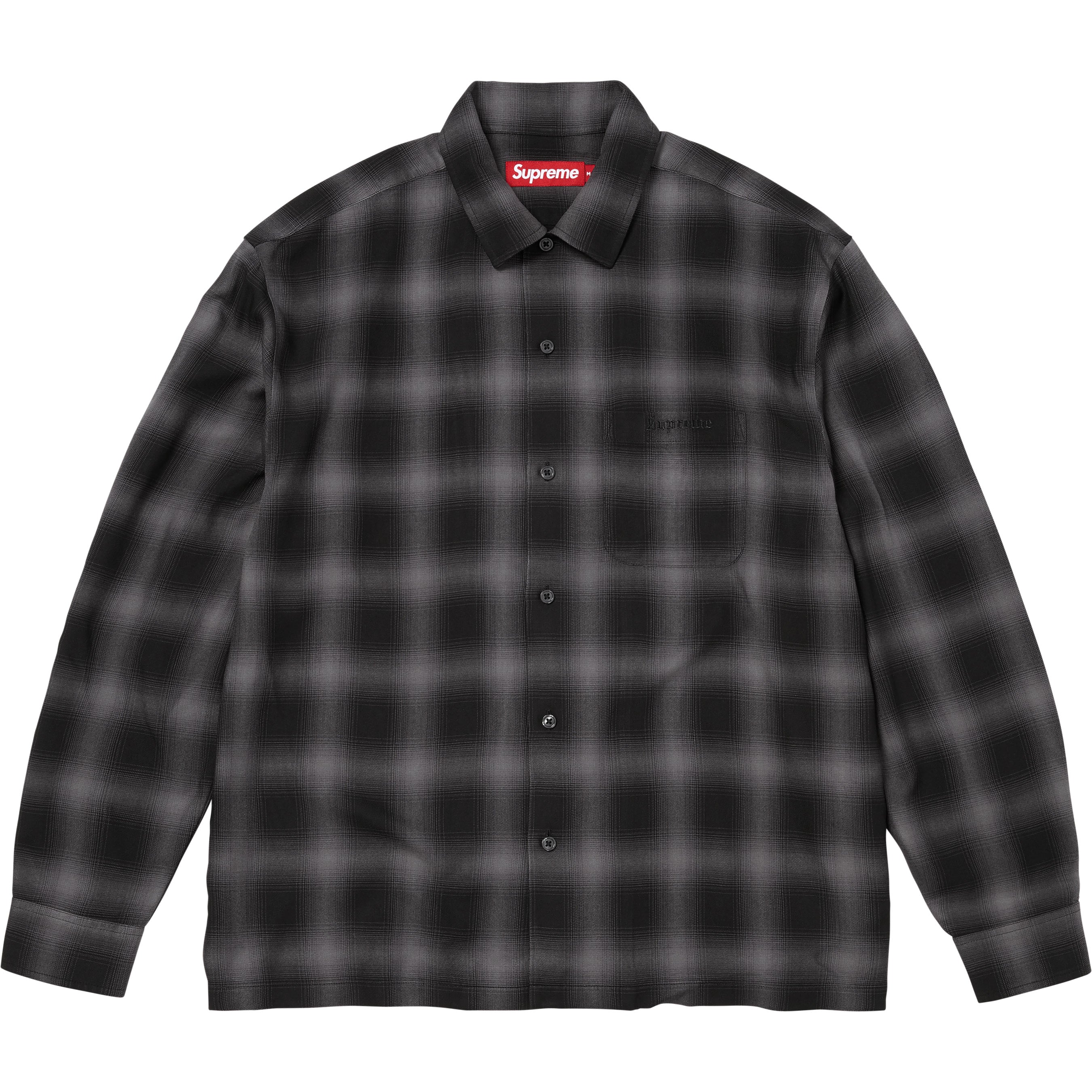 シュプリーム　シャツ　M　レーヨン100 Supreme(シュプリーム) / 19SS/Plaid Rayon Shirt/長袖シャツ/M