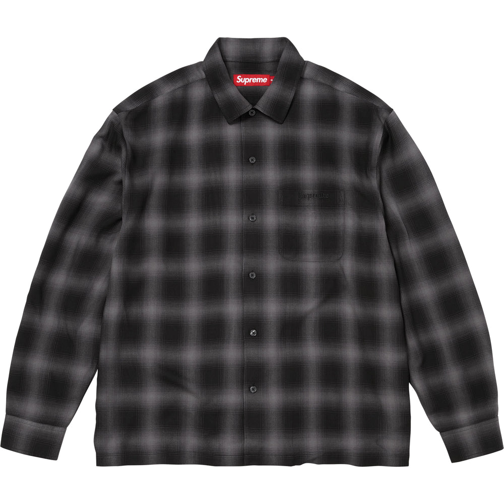 Shadow Plaid Rayon Shirt