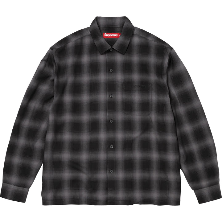 野村訓市着用supreme plaid rayon shirts black 野村訓市着 supreme plaid rayon shirts black L 【公式通販】