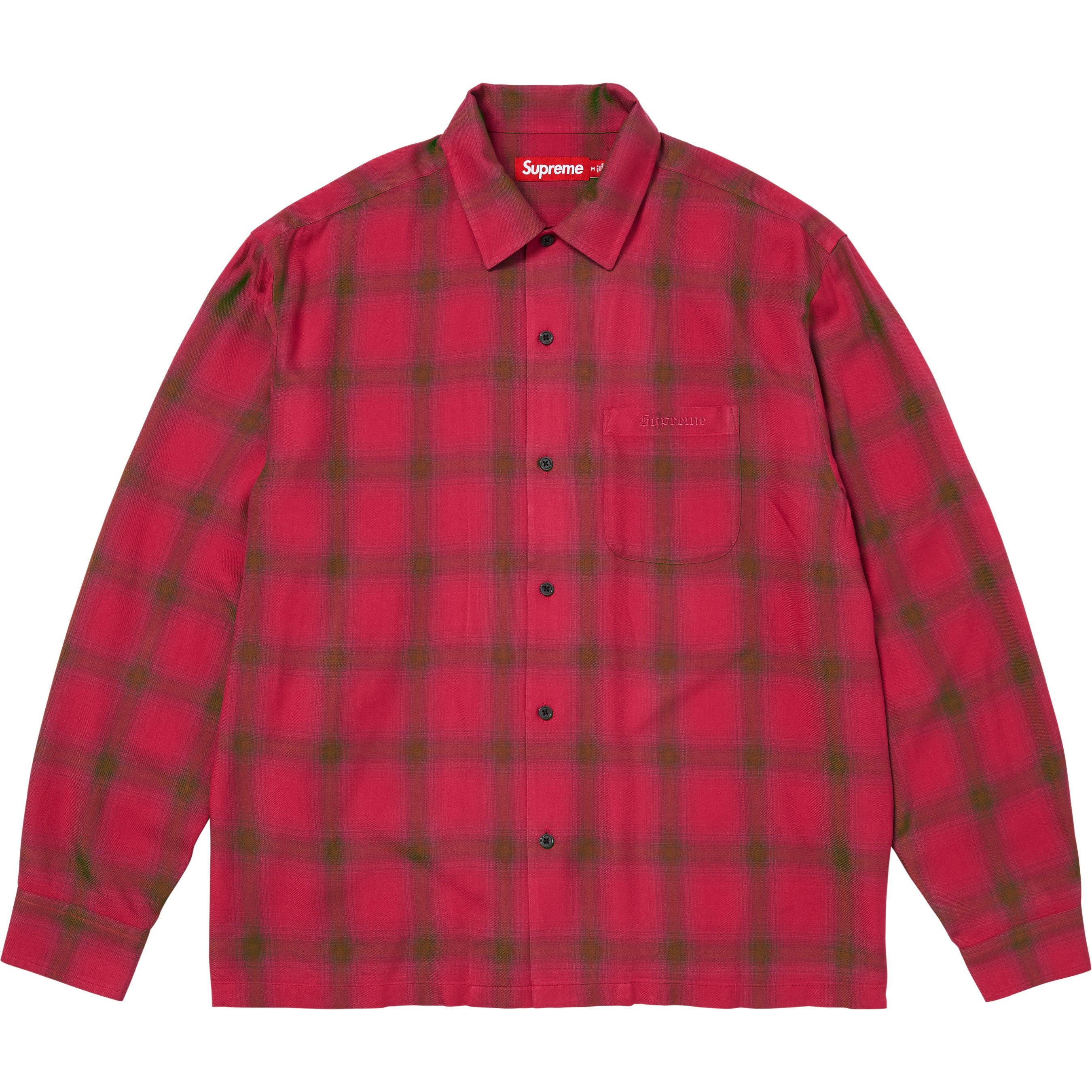 Shadow Plaid Rayon Shirt - Shop - Supreme