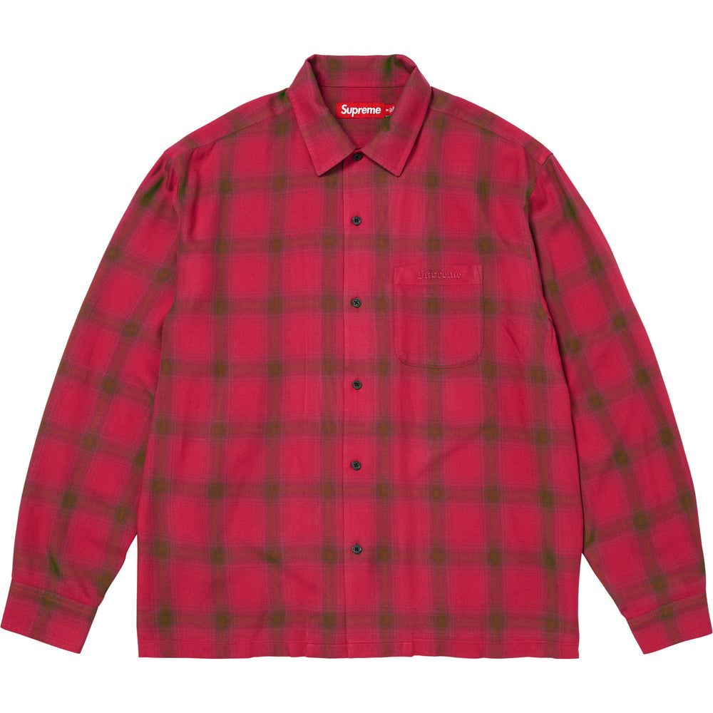 Shadow Plaid Rayon Shirt