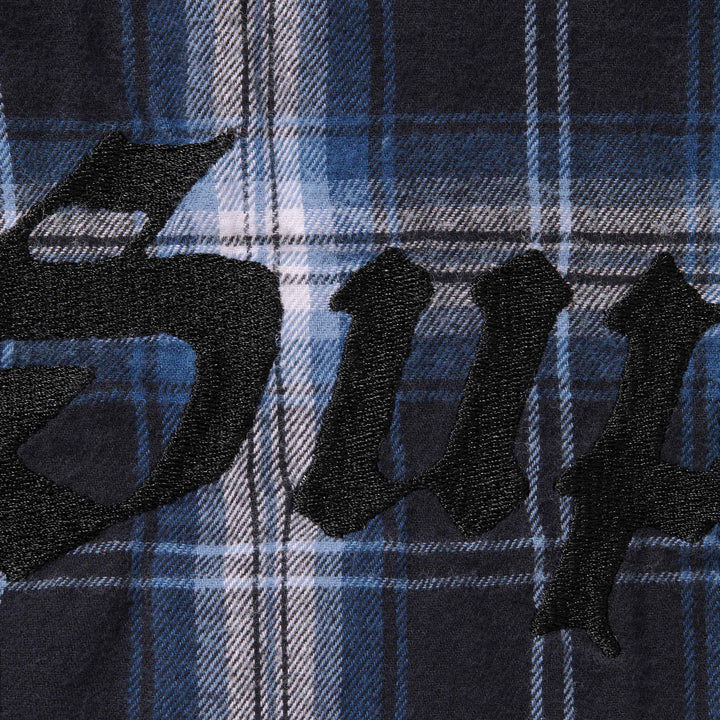 Lined Zip Up Hooded Flannel Shirt-9