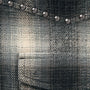 Studded Shadow Plaid Zip Up Shirt