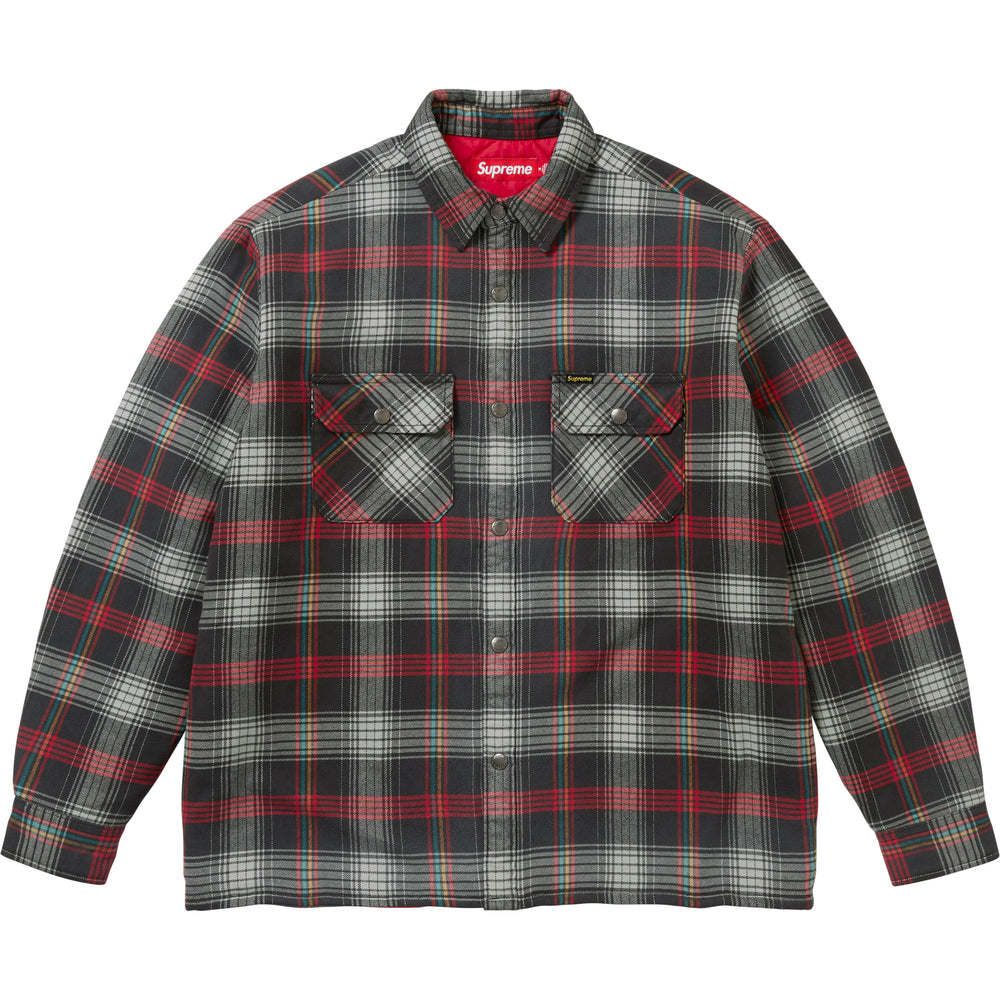 Quilted Lined Flannel Snap Shirt