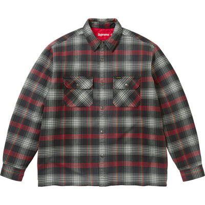 Quilted Lined Flannel Snap Shirt