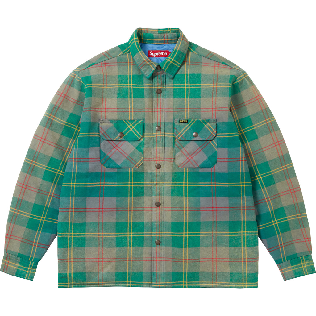 Quilted Lined Flannel Snap Shirt