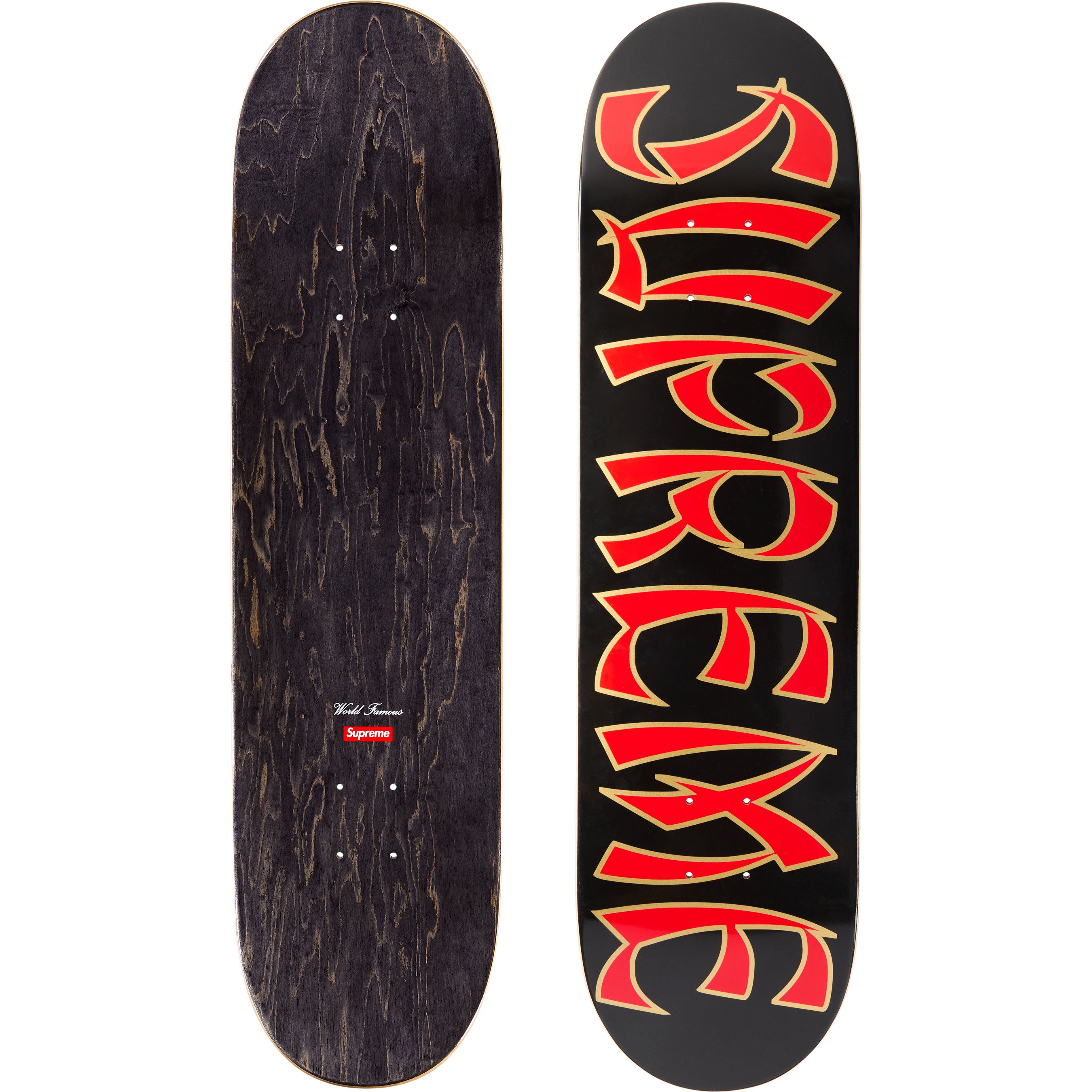 Supreme レッド スケートボード Wooden Famous Action Skateboard - Shop - Supreme