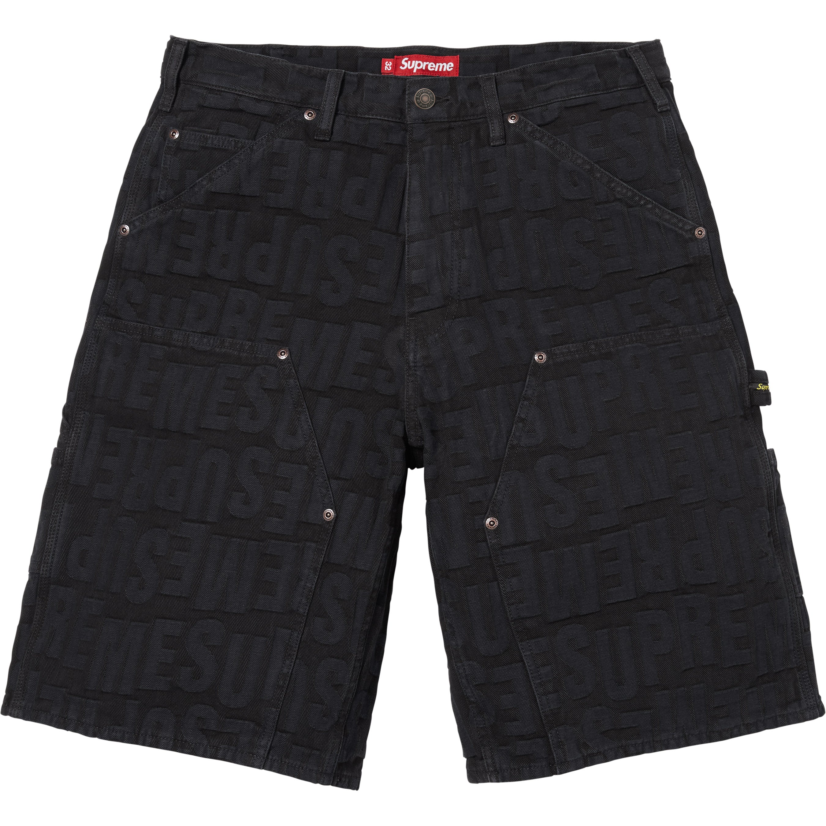 Repeat Jacquard Double Knee Denim Short - Shop - Supreme