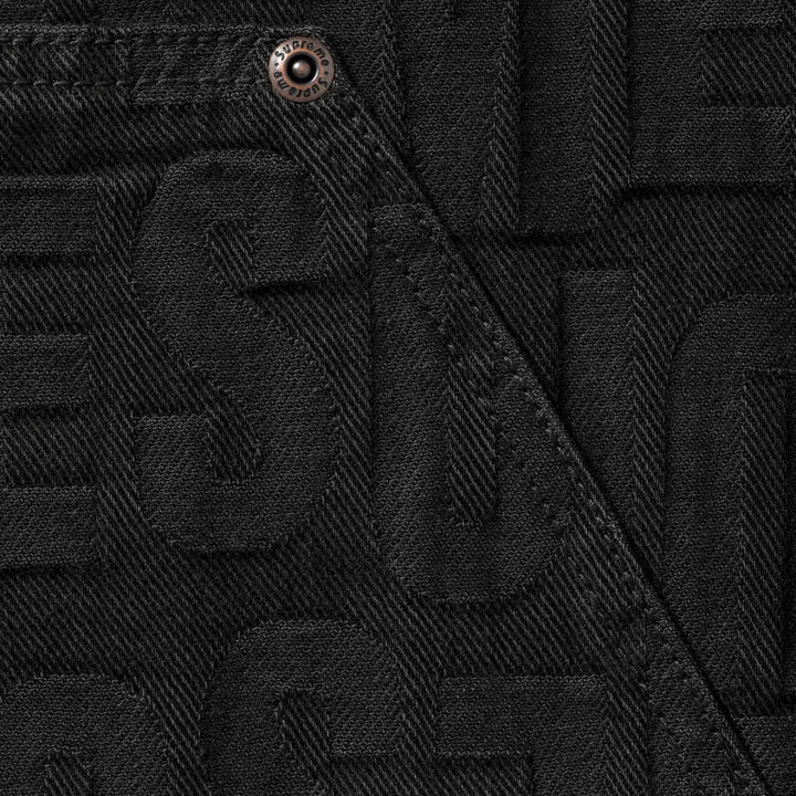 Repeat Jacquard Double Knee Denim Short - Shop - Supreme