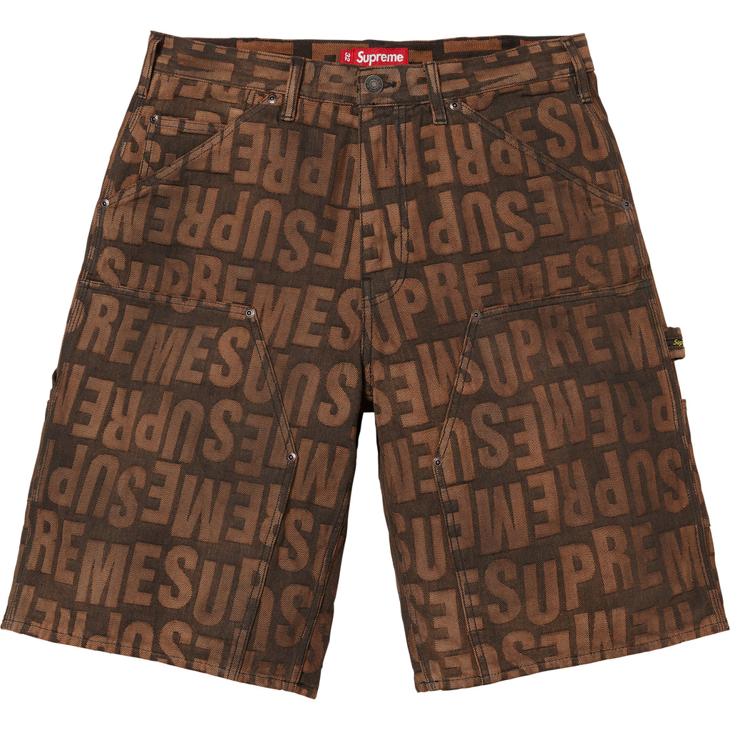 Repeat Jacquard Double Knee Denim Short - Shop - Supreme