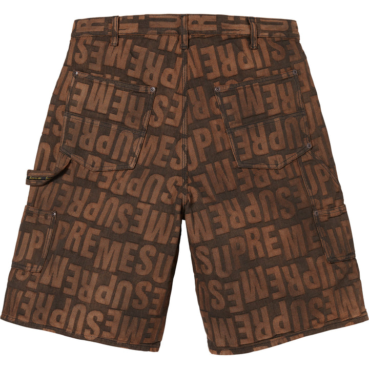 Repeat Jacquard Double Knee Denim Short - Shop - Supreme
