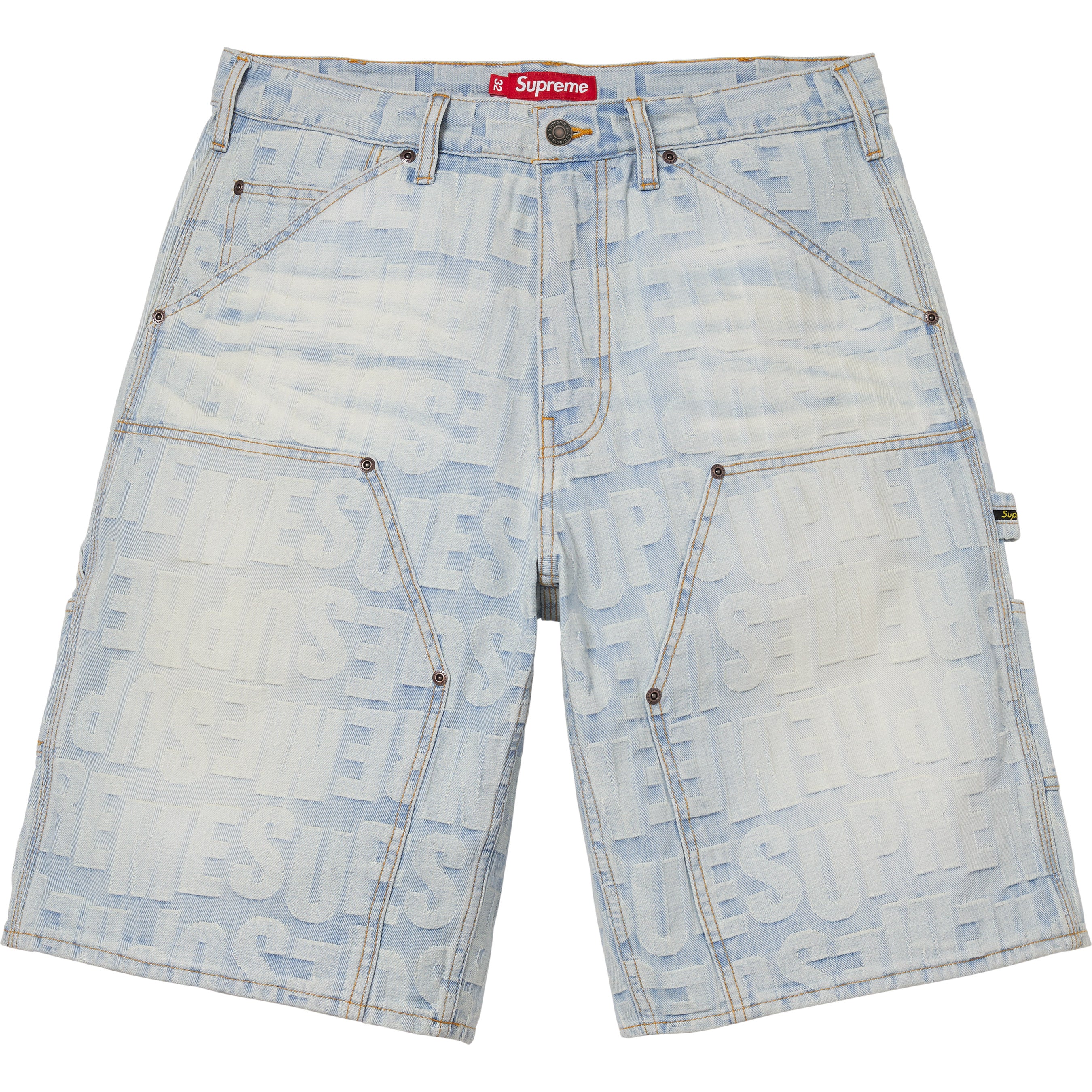 Repeat Jacquard Double Knee Denim Short - Shop - Supreme