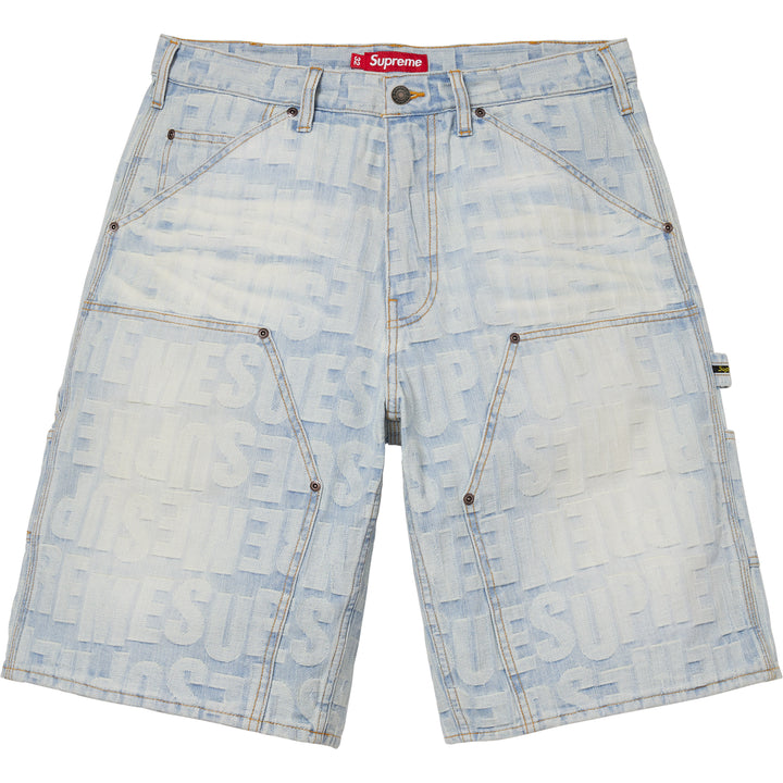 パンツ Supreme ScriptJacquard Double Knee Denim Repeat Jacquard Double Knee Denim Short - Shop - Supreme