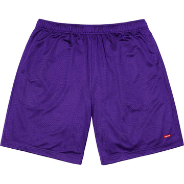 Purple nylon shorts top