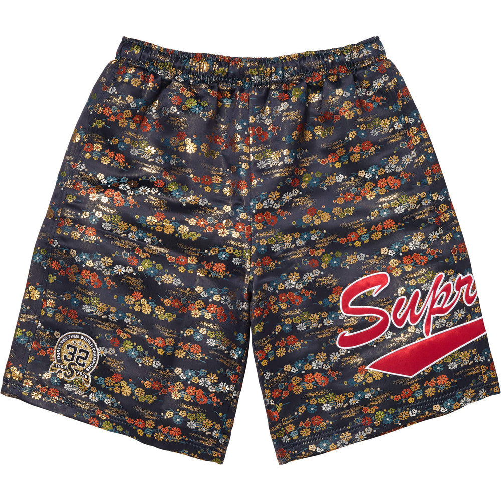 Floral Jacquard Short