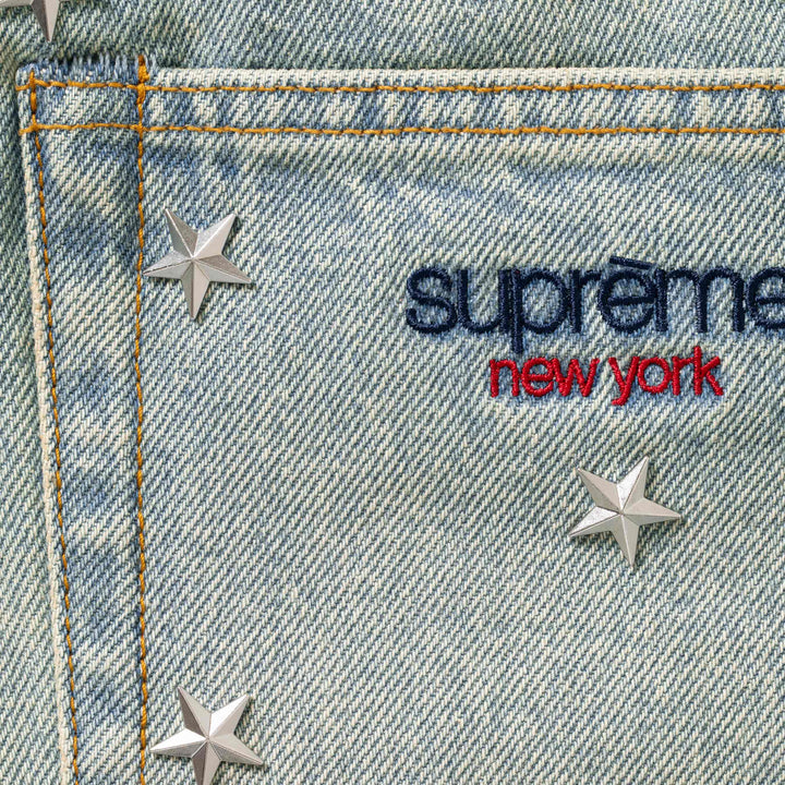 Stars Studded Baggy Denim Short - Shop - Supreme