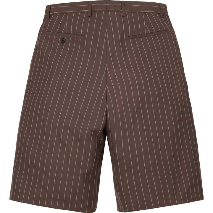 Supreme ニュースプリントパンツ Pinstripe Wool Trouser Short - Shop - Supreme