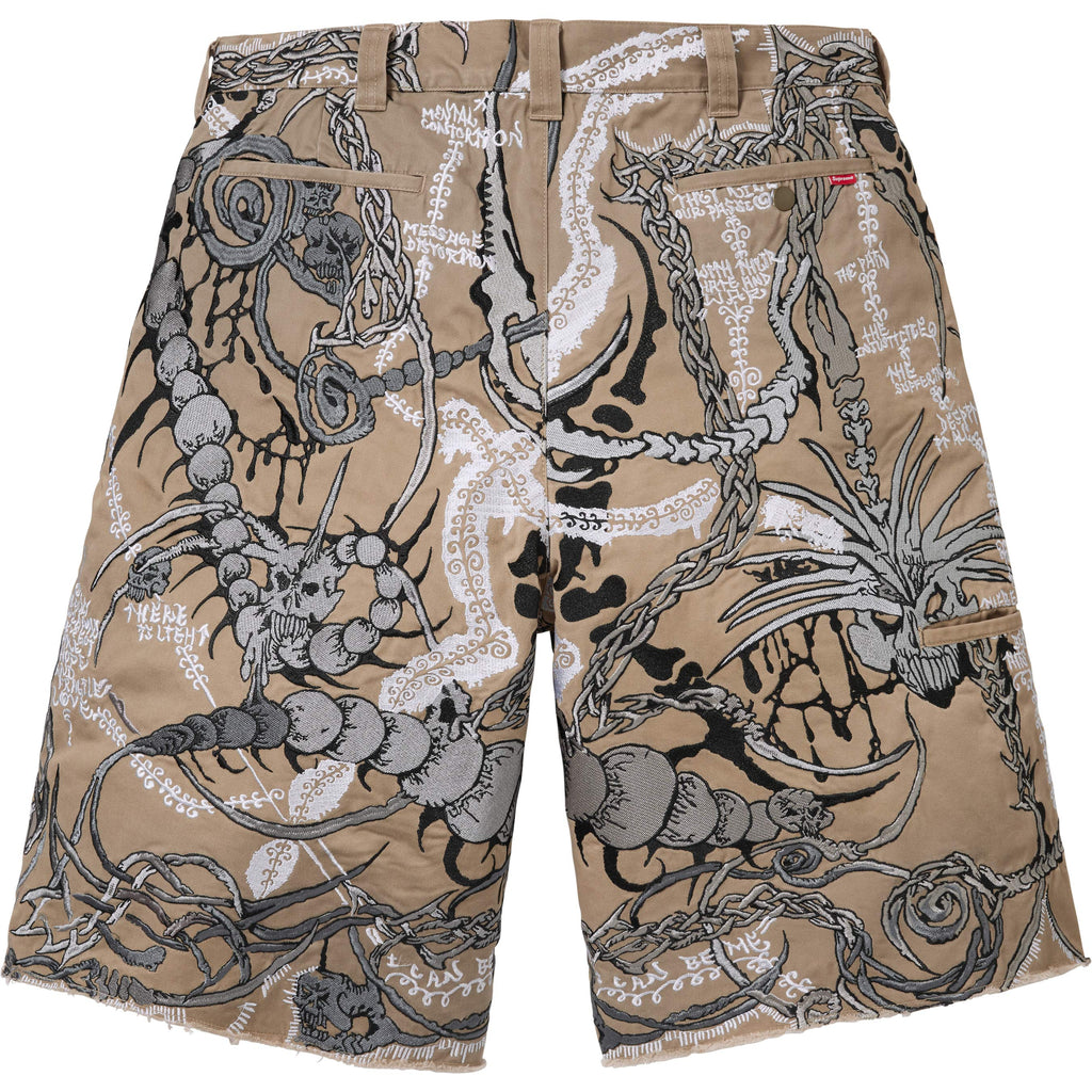 Wombat Embroidered Work Short