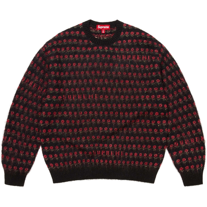 Flowers Metallic Sweater