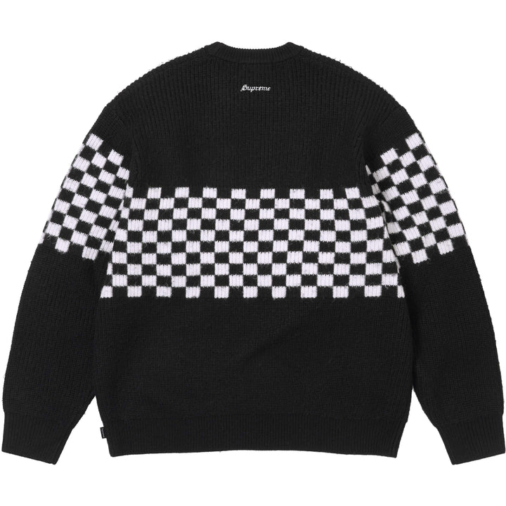 supreme ニット　ボックス　チェック Checkerboard Pilled Sweater - Shop - Supreme