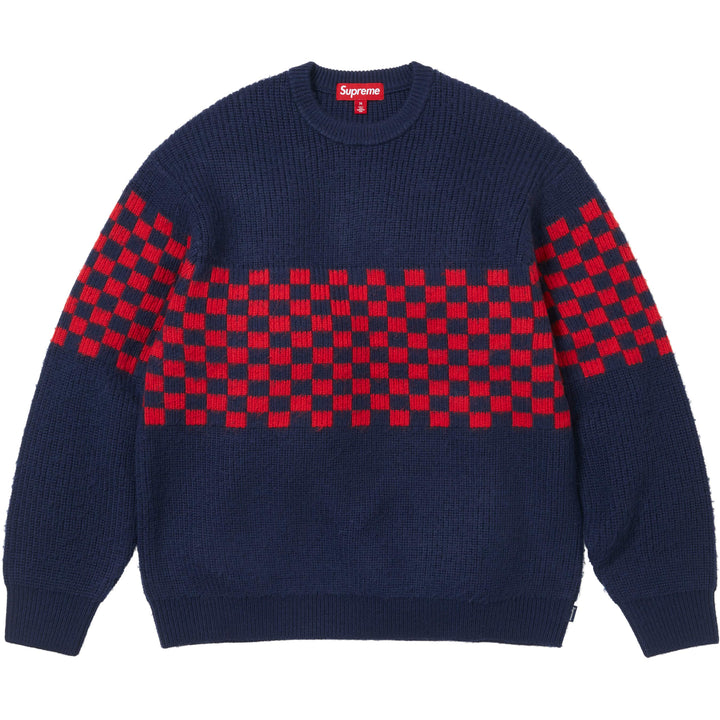 ら*れ様 Supreme　Pilled Sweater　M Checkerboard Pilled Sweater - Shop - Supreme