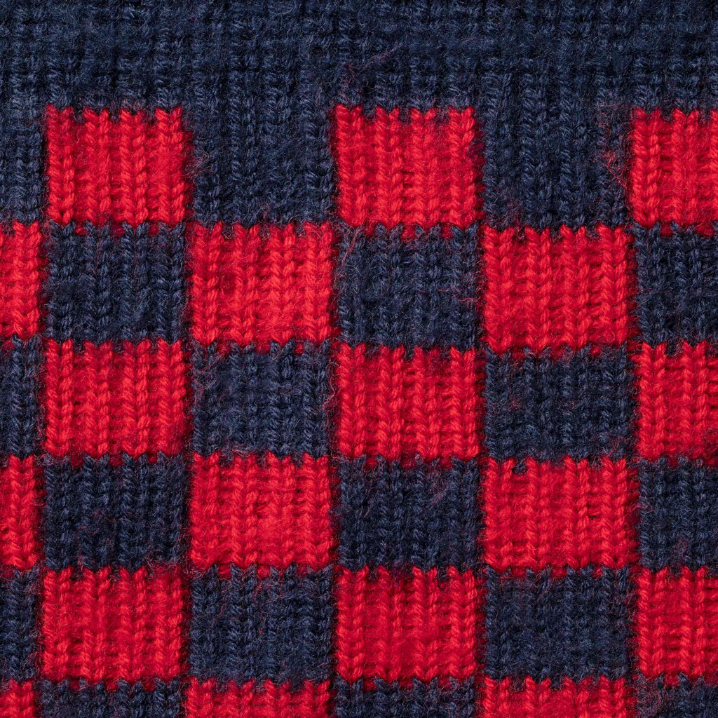 Checkerboard Pilled Sweater