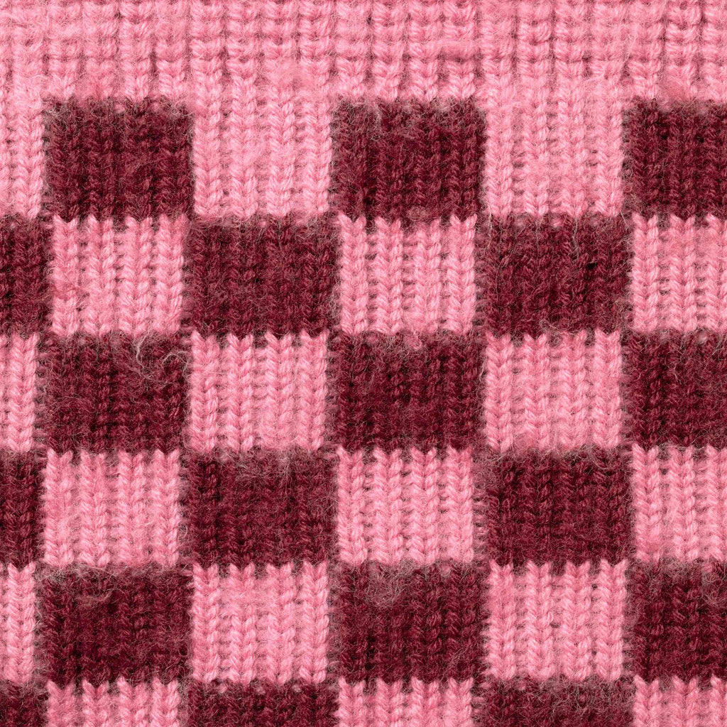 Checkerboard Pilled Sweater