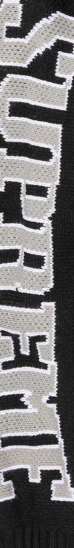 Jacquard Sleeve Half Zip Sweater