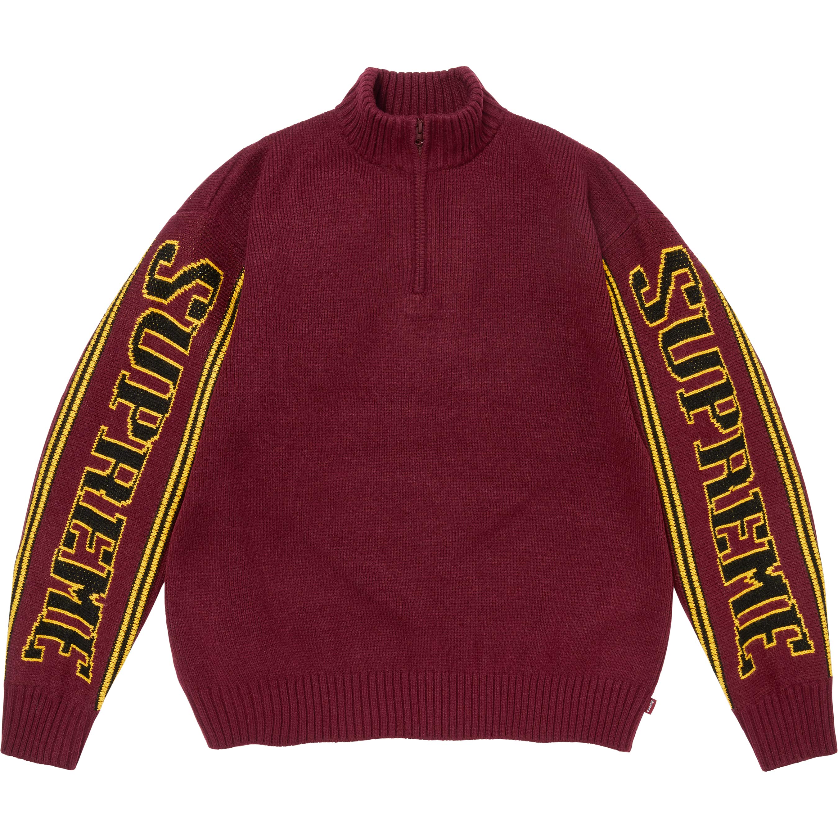 Jacquard Sleeve Half Zip Sweater - Shop - Supreme
