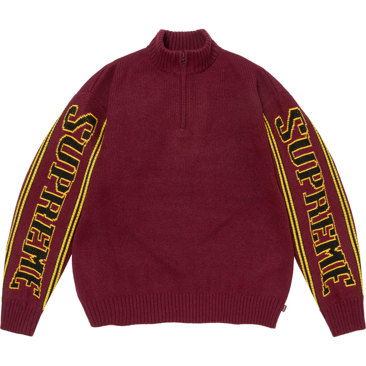 Jacquard Sleeve Half Zip Sweater - Shop - Supreme