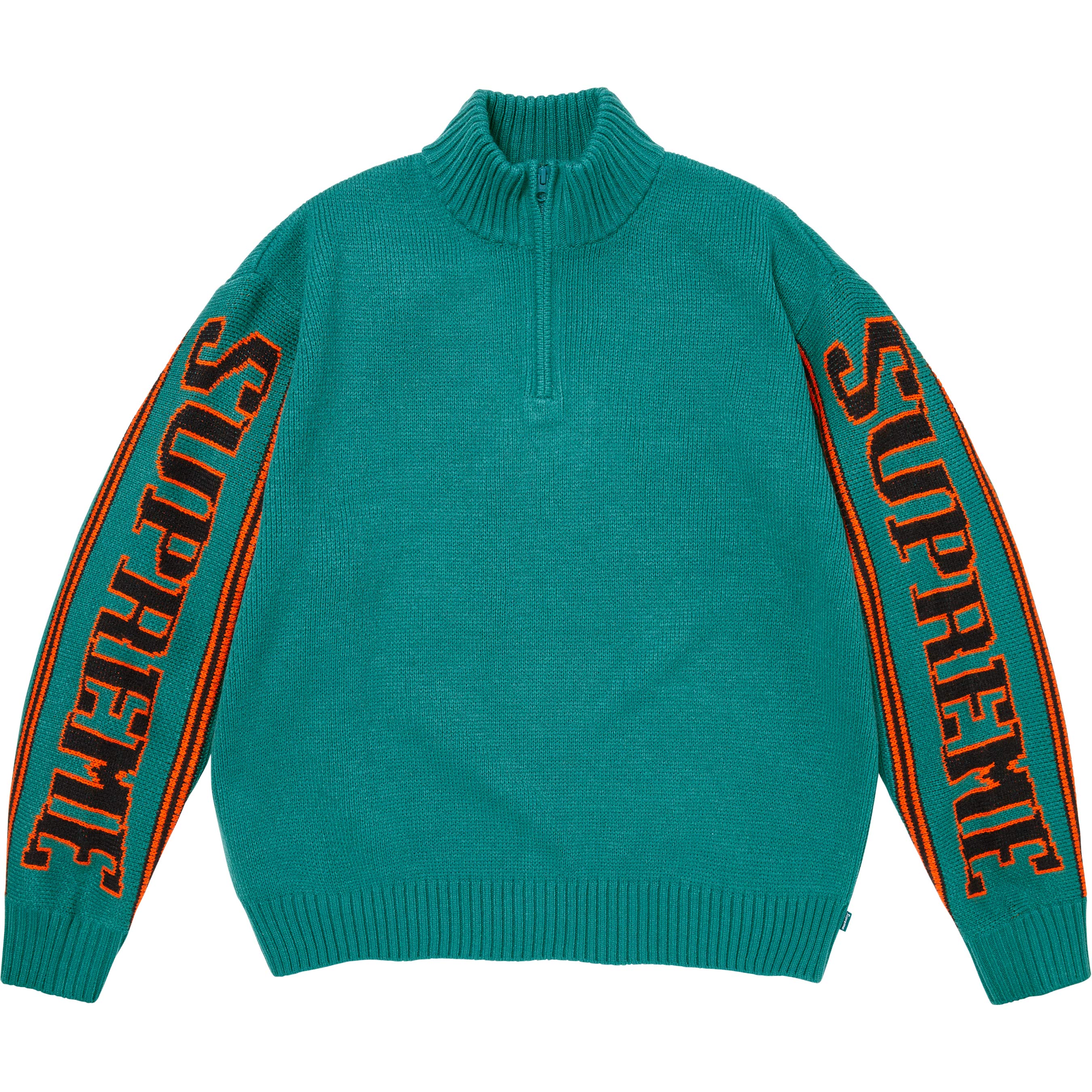 supreme シュプリーム Jacquard Sleeve Half Zip Sweater - Shop - Supreme