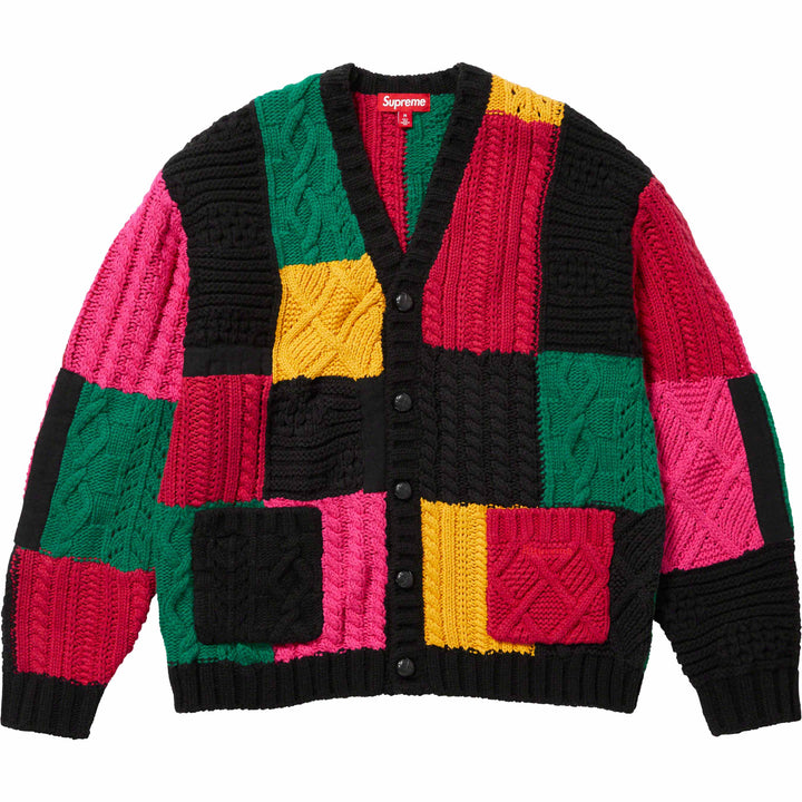 supreme cable knit cardigan 極美品 S 黒