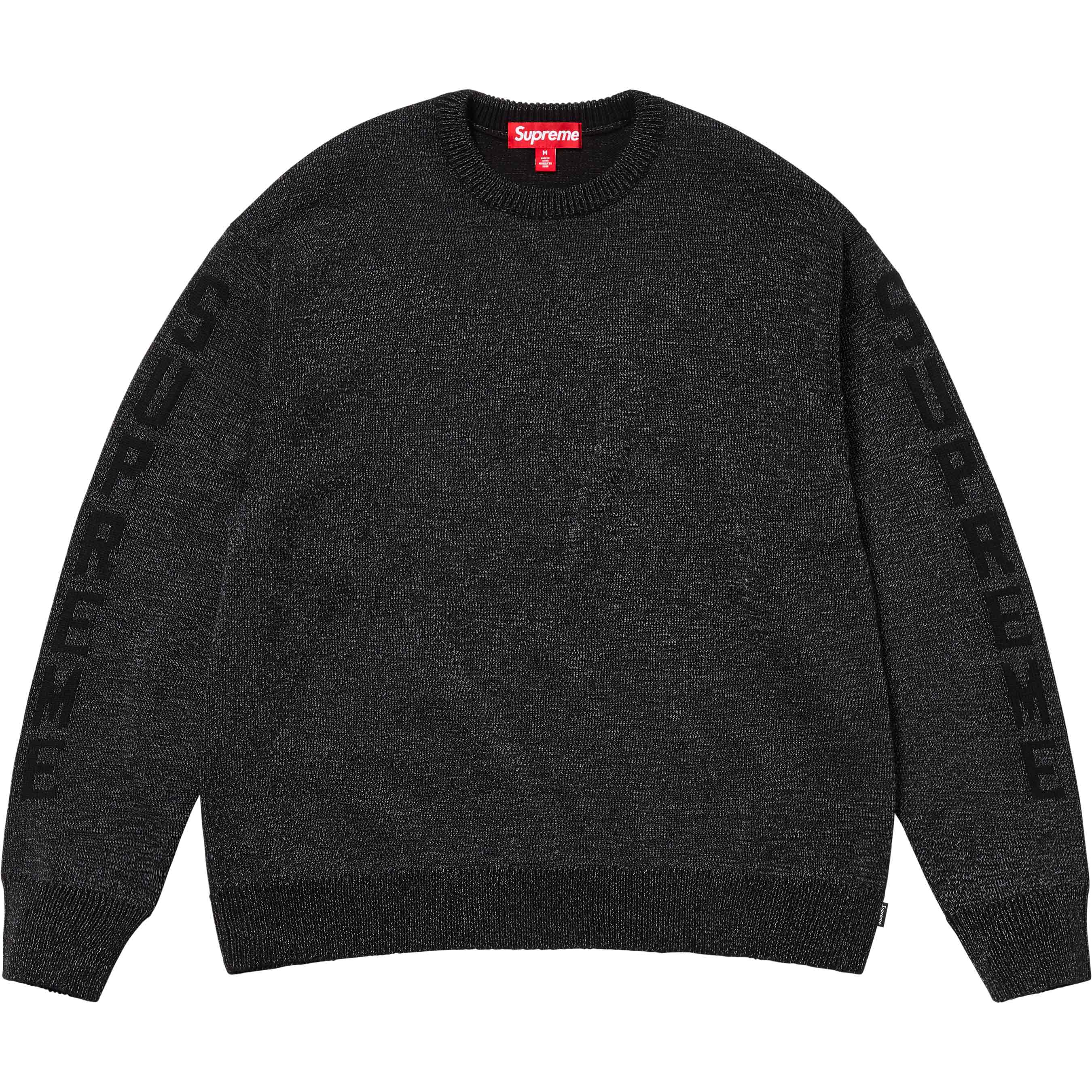 Supreme sweater black and on sale white