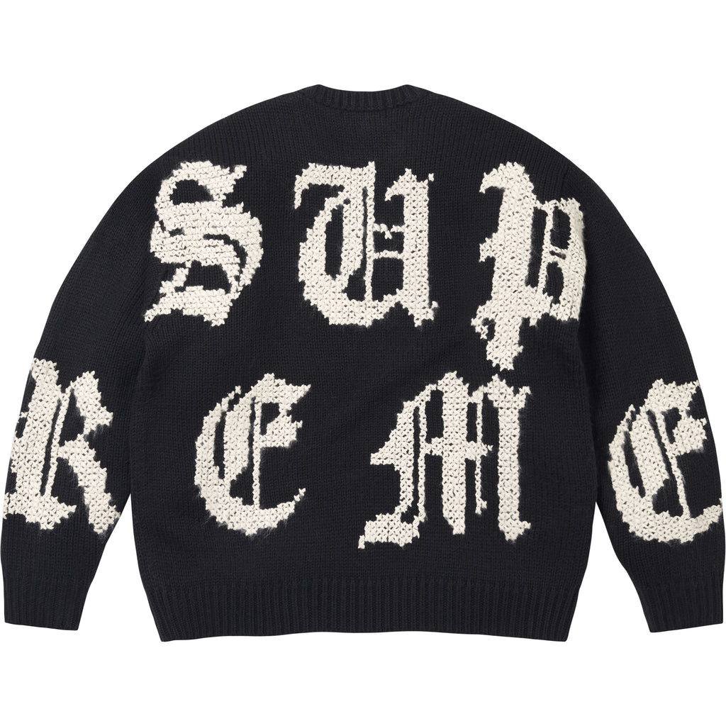 Cross Stitch Logo Sweater - Shop - Supreme
