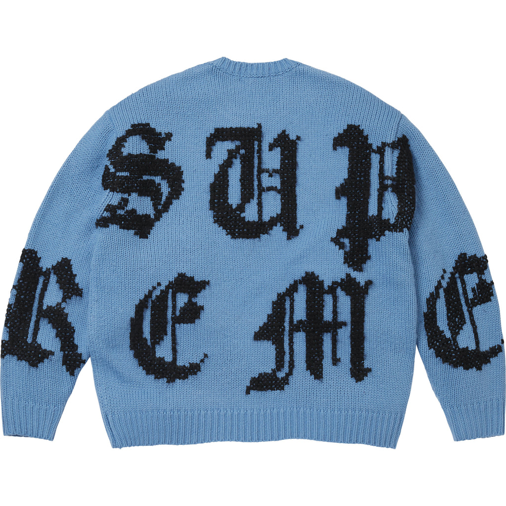 Cross Stitch Logo Sweater - Shop - Supreme