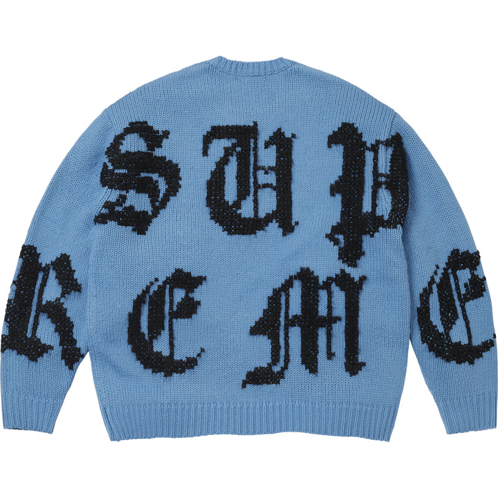Cross Stitch Logo Sweater - Shop - Supreme