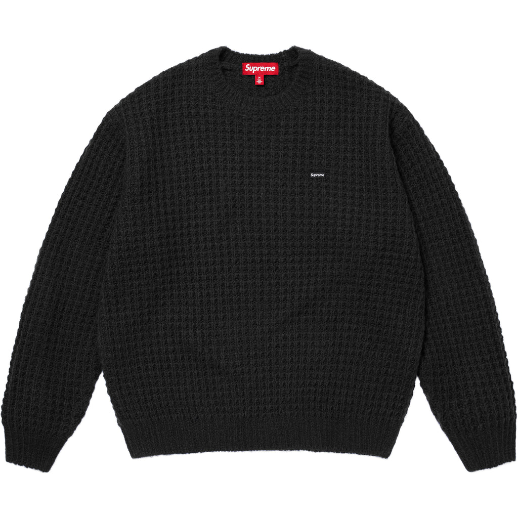 Supreme Textured Small Box Sweater ネイビーM Small Box Waffle Sweater - Shop - Supreme