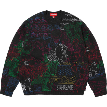 Collage Embroidered Sweater