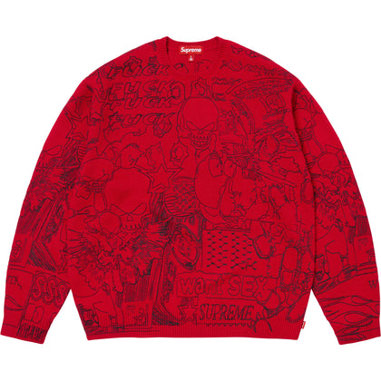 Collage Embroidered Sweater
