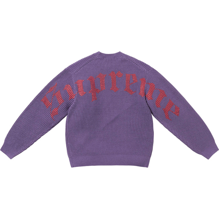 ぱなけん Supreme sweater セーター XL Old English Printed Sweater - Shop - Supreme
