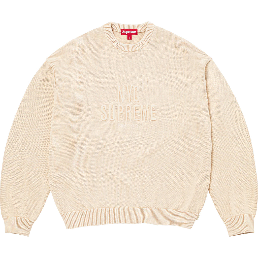 トップス Supreme Flowers llic Sweater Ivory M Fall/Winter 2025 Preview – Supreme