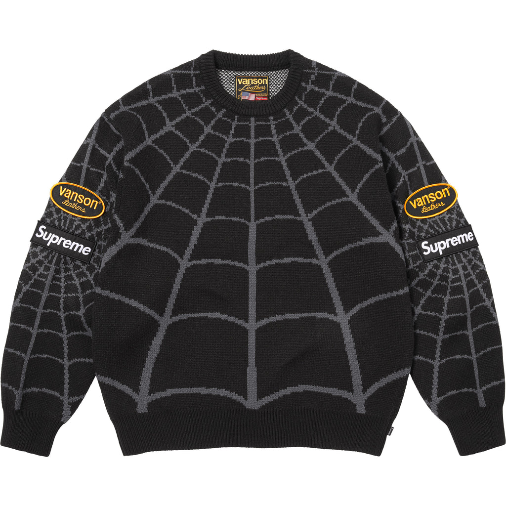 Supreme®/Vanson Leathers® Spider-Man Sweater - Shop - Supreme