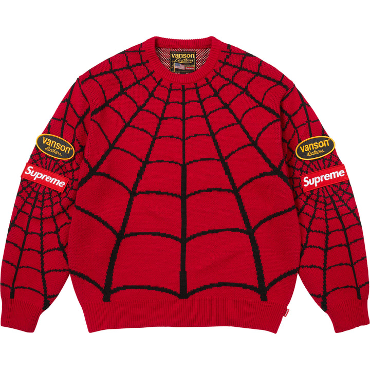 Supreme®/Vanson Leathers® Spider-Man Sweater - Shop - Supreme
