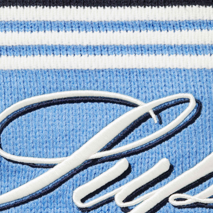 Script Stripe Half Zip Sweater