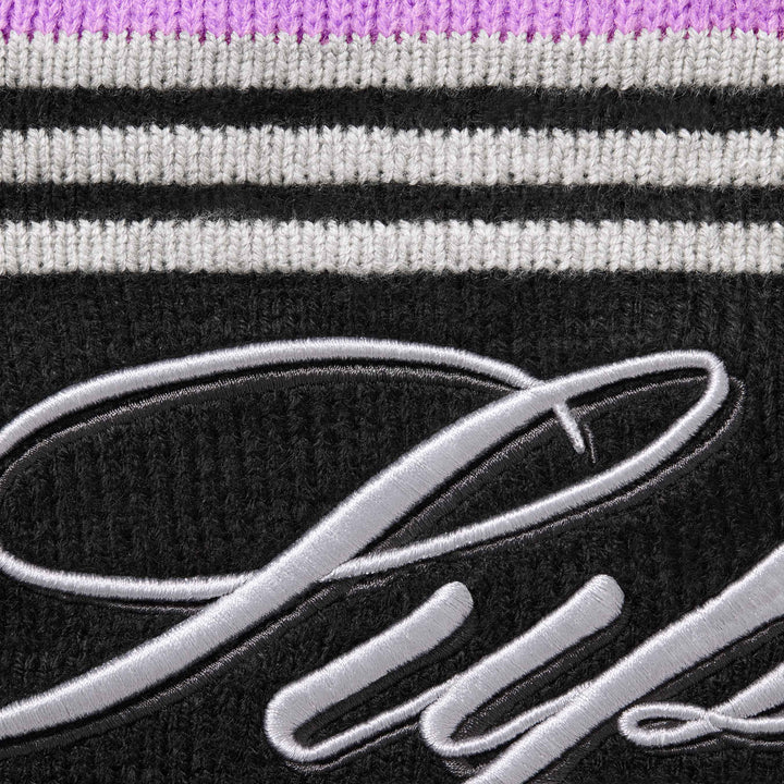 Script Stripe Half Zip Sweater-2