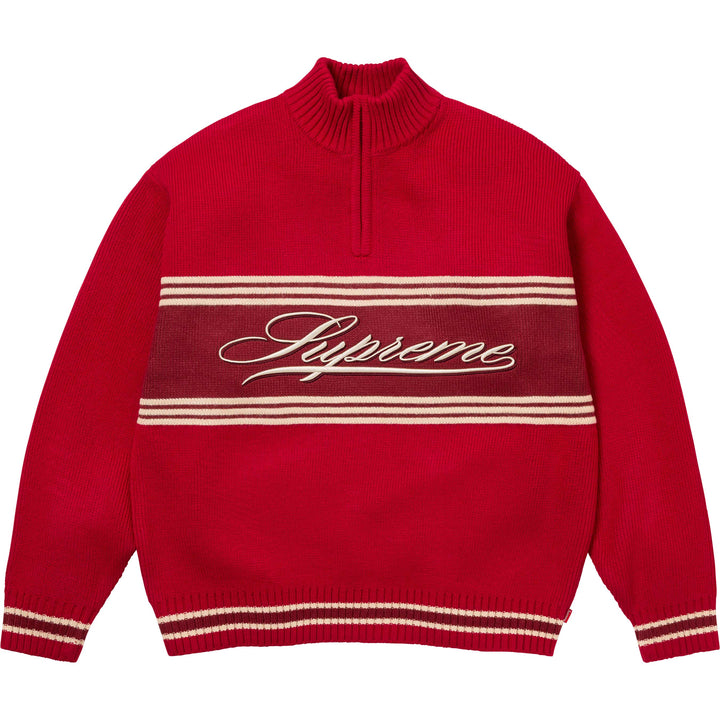 supreme セーター Script Stripe Half Zip Sweater - Shop - Supreme