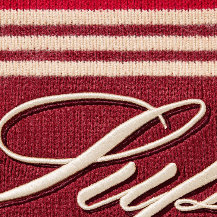 Script Stripe Half Zip Sweater-7