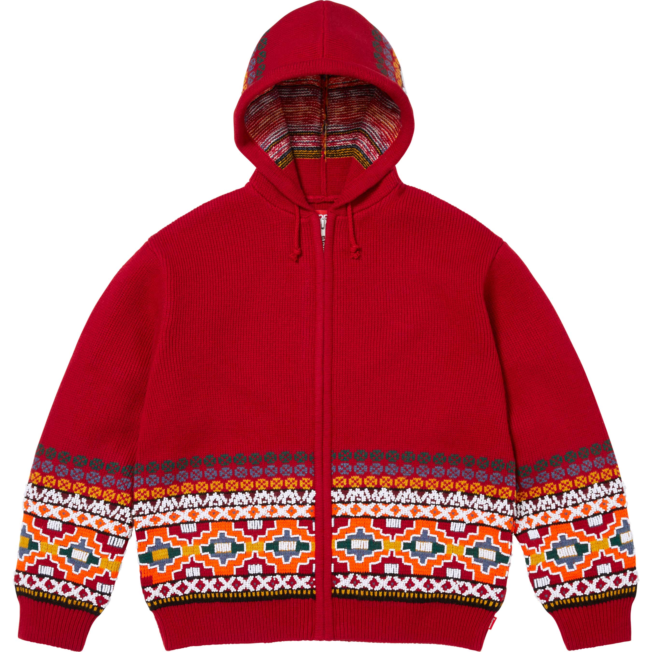 Beaded Zip Up Hooded Sweater - Shop - Supreme